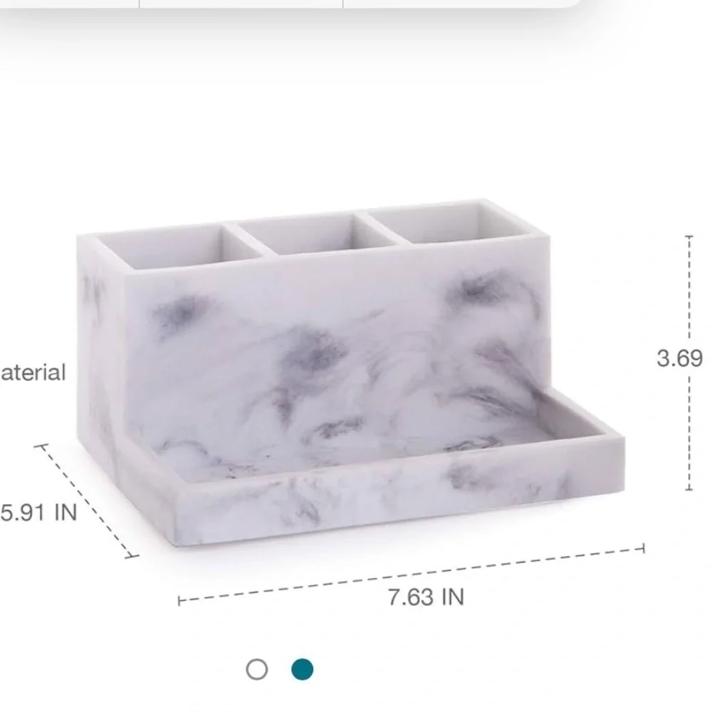 Bino Gray & White Marble Multi Organizer